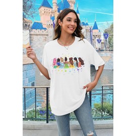 Magical Shirt for Women: Magic Kingdom Princess Tshirt Oversize Princess Shirt Family Vacation Trip Tee