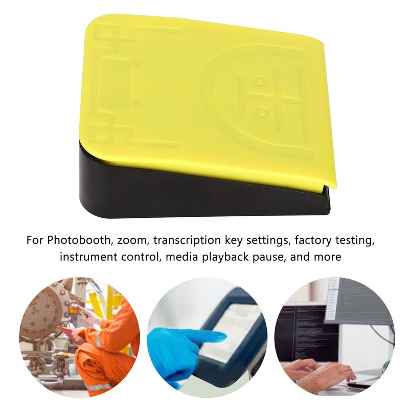 Single Foot Switch Pedal Wireless 2.4G Wired USB Three Connection