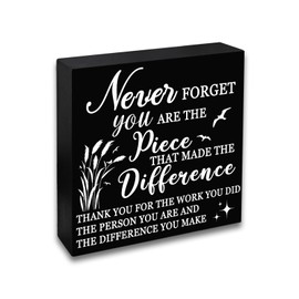 YINSSA Employee Appreciation Gifts Thank You Motivational Desk Decor Appreciation Gifts For Teacher Nurse Retirement Gift For Woman Men Coworker Boss Colleague Friends Cubicle Accessories Sign