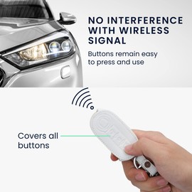 kwmobile Fiat Lancia 3-Button Folding Car Key Case - Key Cover Protective Case Key Case for Car Keys - PU Leather Green/Red/White