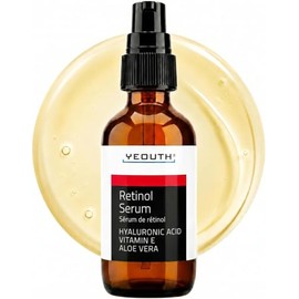 YEOUTH - Suero Facial - Serum Facial de Retinol con Ácido Hialurónico, Vitamina E y Aloe Vera, Serum Antimanchas, Antiedad, Antiarrugas e Hidratante U
