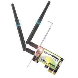 PCIE WiFi 6 Karte AX200 für Gaming Bluetooth 5.2 AX3000 Dual-Band 5G/2.4GHz MU-MIMO Ultra-Low Latency PCI-E Wireless Netzwerkkarten für Desktop PC Unterstützung Linux Windows 11/10 64-bit