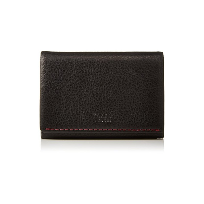 Takeokikuchi Men's Business Card Holder, Card Case, Molvid Series, Black