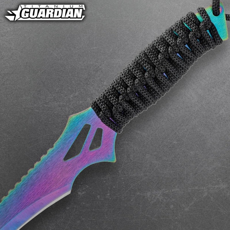 Titanium Guardian Twin Machete Set with Sheath | 11” Stainless