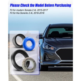 4Sets Fuel Injector Seal Repair Kit Fit for Hyundai Sonata 2015-2017 Kia Sorento 2.4L 2016-2018 Replace 353102GGA0 35310-2GGA1
