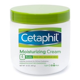 Cetaphil Fragrance Free Moisturizing Cream for Very Dry/Sensitive Skin, 16 Ounce