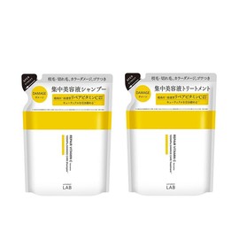Unlabel Labo V Repair Shampoo Treatment, Refill Set, 11.1 fl oz (310 ml) + 12.1 fl oz (310 ml) + 12.1 fl oz (310 ml), Made in Japan, Hair Care, Vitamin C Derivative, Serum, Shampoo, Intensive Care,