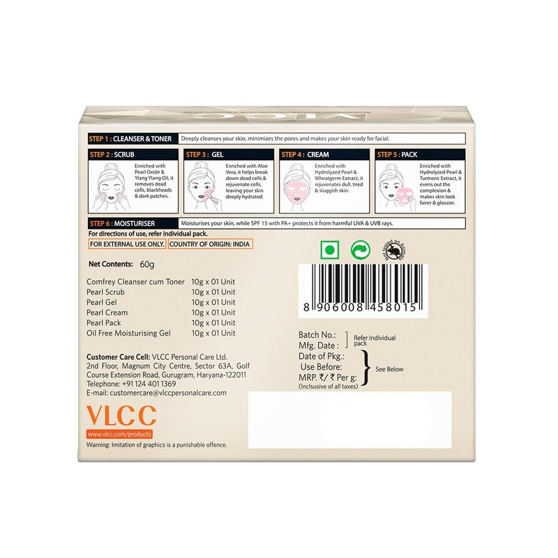 VLCC Natural Sciences Pearl Facial Kit | 60 Gram (2.11