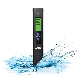 MICROBE-LIFT ARKA myAQUA pH Meter for Water - Pre-Calibrated, Includes Calibration Powder, Accurately Measures pH Value in Aquariums, Pools, Ponds & More for Optimal Water Quality