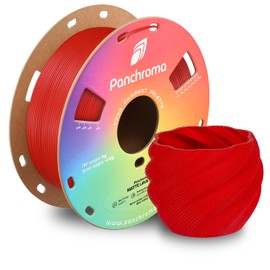 Polymaker Panchroma Matte PLA Filament, Lava Red 1.75mm 1kg 3D Printing Filament, Formerly Polyterra Matte, Fit Most FDM 3D Printers, 1kg Spool (2.2lbs)