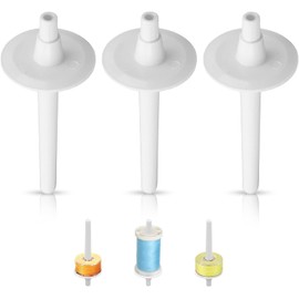 3 pieces thread reel pen, universal plastic spool pen, household sewing machine replacement spool holder, aid spool pen for most sewing machines