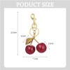 Auony Glitter Cherry Bag Charm, Cherry Keychain Accessory Purse Charm