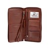 Mancini Casablanca Full Grain Leather RFID Secure Deluxe Passport/Travel Organizer,