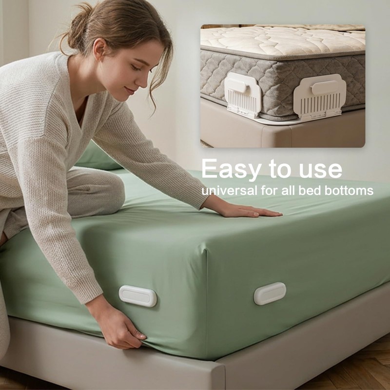Bed Sheet Holders for Corners, Bed Sheet Clips Suitable for