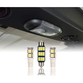 u-Box Wrangler Interior Light Bulbs Bright White Interior LED Dome Reading Front & Rear Upper Reading Lights for Jeep JK Wrangler & Unlimited 2007-2018 - 3Pcs