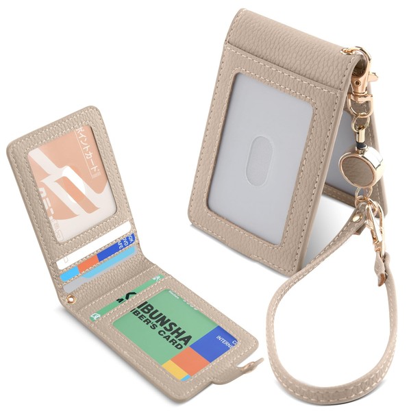 ID Card Holder, Vertical Pass Case, With Reel, ID Card
