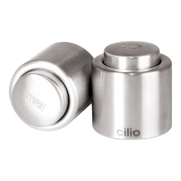 Cilio Wine Sealer, Set of 2