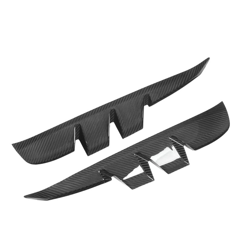 2PCS Side Vent Frame Cover Dry Carbon Fiber Material Replacement