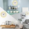 Topkey Silent Round Wall Clock Kitchen 9 Inch Modern style