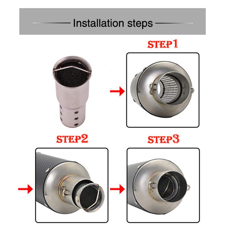 ISTUNT Exhaust DB Killer Silencer Muffler Baffle Noise Eliminator Universal