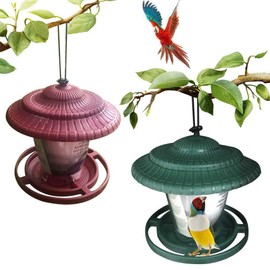 Be-Tool Hanging Garden Bird Feeder Easy to Fill Rainproof Garden Park, green