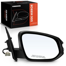 A-Premium Passenger Side Power Door Mirror - Compatible with Toyota RAV4 2015 - Heated Manual Folding w/Turn Signal Black Outside Rear View Mirror - Replace# 879100R170C0