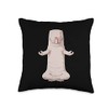 Funny Yoga Animal Naked Mole Rat Throw Pillow