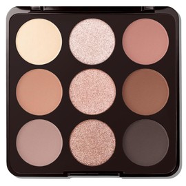 Erinde Paleta de Sombras de Ojos de 9 Colores, Nude Natural, Mezclable,01                                                                             
