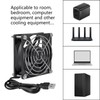 4Pcs USB Fan DC 5V 8025 80MM Cooling Fan 80x80x25mm