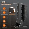 25 Pcs Black Joist Hangers 2x8, Rafter Brackets , Hurricane