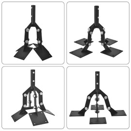 Weathervane Steel Adjustable Cupola Mount, Weather Vanes Mount for Roof with Mounting Brackets Extension, 4 Plates