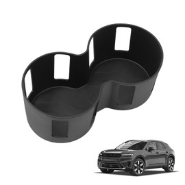 LUCKEASY Water Cup Holder for 2024 2025 2026 Honda Prologue EV/Acura ZDX Water Drink Limiter Center Console Insert for Honda Prologue EV/Acura ZDX Accessories TPE Black