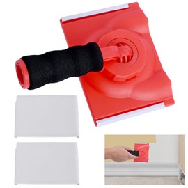 zxbaers Paint Edge Trimmer, Paint Edger Tool for Walls with Two Replace Pad Adjustable Wall Corner & High Ceilings Pad Painter Home Interior Painting Supplies