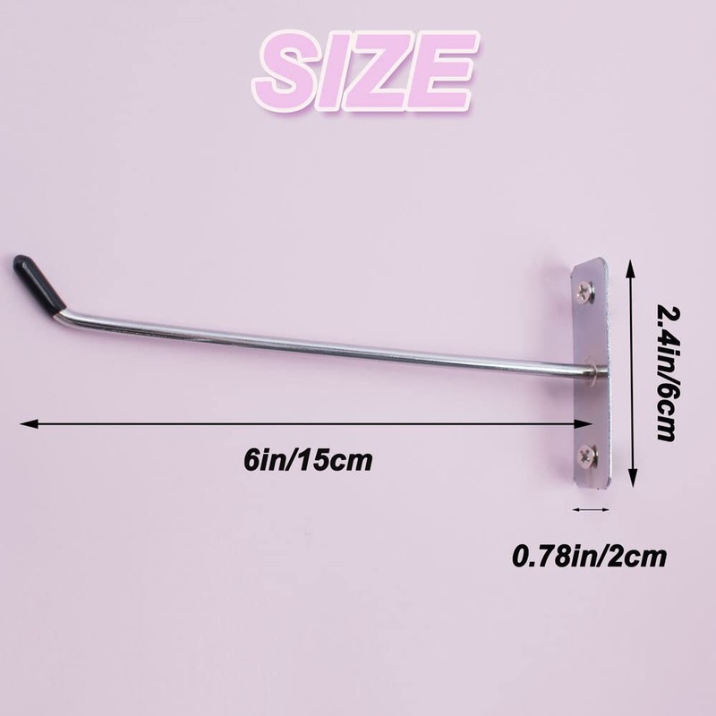 30pcs Wall Mounted Hook Heavy Duty Metal Single Hooks Home