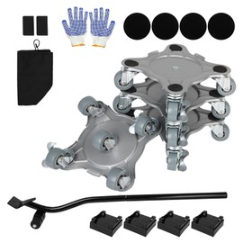 FAHKNS Heavy Duty Furniture Movers with 5 Wheels, 3086 Load Capacity, 360 Rotating Furniture Dolly, Furniture Lift Mover Tool Set for Moving Appliances, Sofa, Fridge, Washing Machine（6.3×6.3inch）