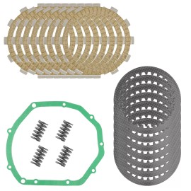 Caltric Clutch Friction Steel Plates Springs and Gasket Kit for Suzuki GSX600FT 1988-96