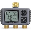 Insoma Water Timer with Brass Inlet, 3 Independent Zones Outdoor