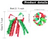 4Pcs Christmas Curly Ribbon Hair Bow Clips - Red White