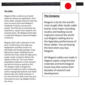 WORLDS BEST CABLES 3 Units - 10 Inch - Guitar Instrument Cable Custom Made Using Mogami 2524 Wire and Neutrik NP2RX-B ¼ Inch (6.35mm) Right Angled Gold TS Connectors