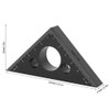 Ruler Thickened 45 Degree Aluminium Alloy Triangle Angle Ruler Woodworking