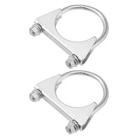 Hihaha Round U Bolt Muffler Exhaust Clamps for Car / 2.25" ID 58mm / 2 Pcs