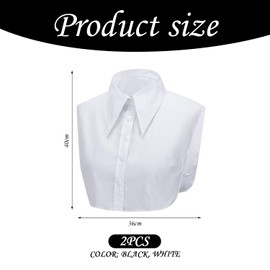 2 Pieces Of Fake Collars For Women, Shirt Collars, Decorative Collars, Detachable Collars, Clothing Accessories