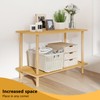 Funecy 2-Tier End Table, Sofa Side Table with Storage, Narrow