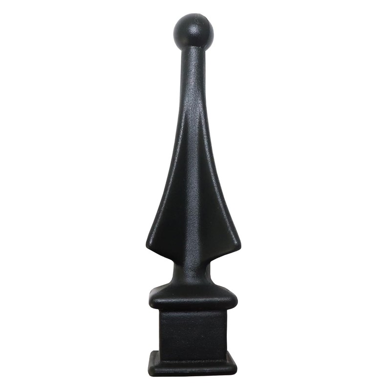3/4" Black Plastic Four-Sided Spire Wing Tip Finial Fence Topper
