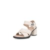 ECCO Women's Sculpted 55 Luxe Button Heeled Sandal, Limestone, 10-10.5