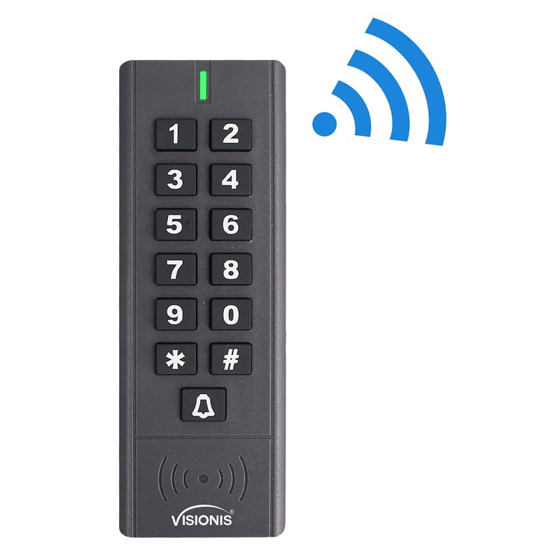 Visionis VIS-3200 Outdoor IP65 Black Access Control Kit with Wireless