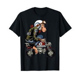Monkey Bike Cartoon T-Shirt