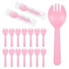 Hpmjz 500 Pcs Disposable Plastic Sporks Individually Wrapped Spoons 2