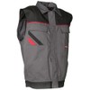 Planam Highline Vest Zink/schiefer, Red