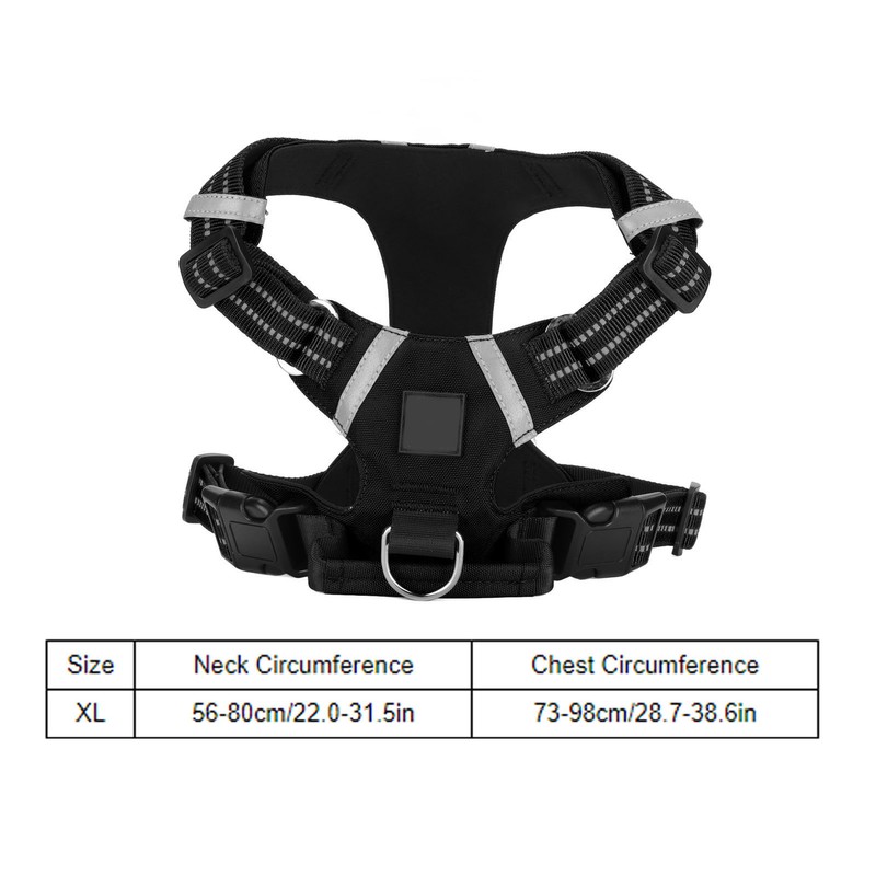 Pet Chest Strap Adjustable Reflective Waterproof Dog Leash Vest with